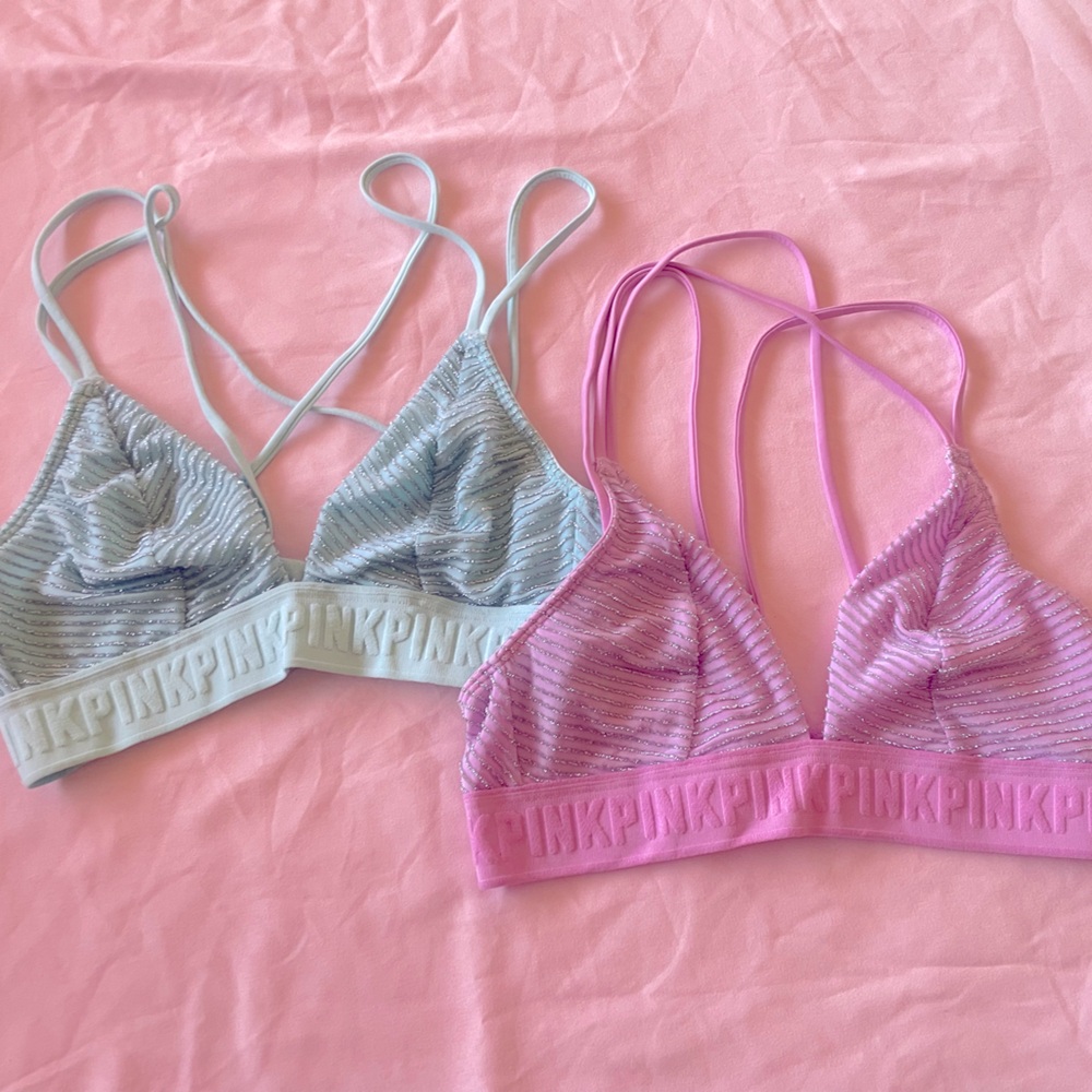 VS/PINK bralettes